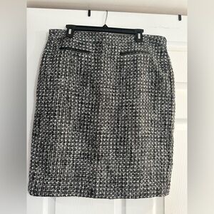 Worthington Black and White Textured Pencil Skirt